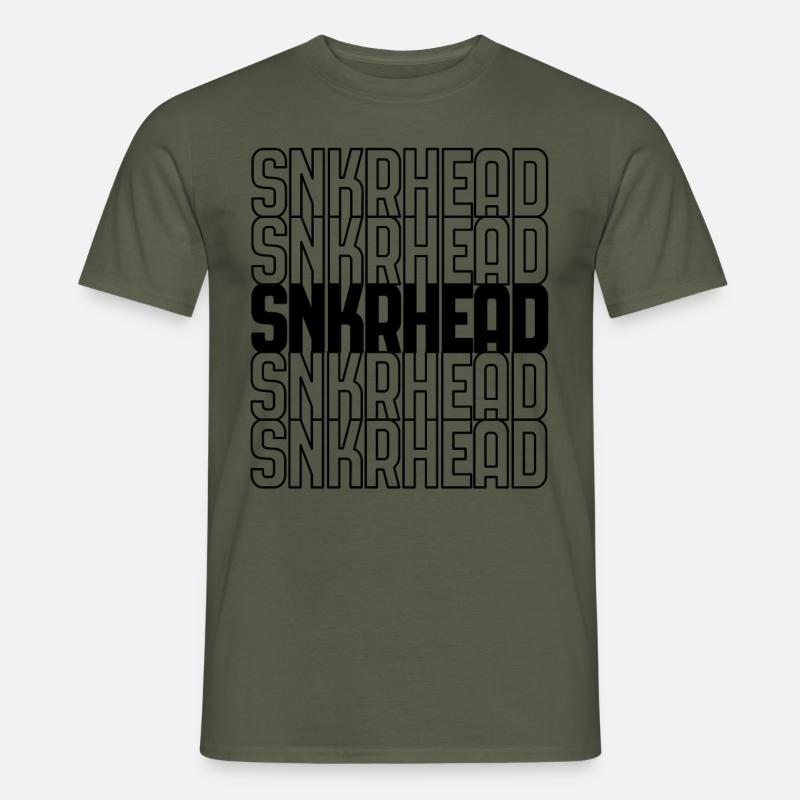 SNKRSHEAD - Männer T-Shirt - Militärgrün