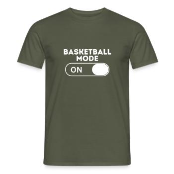 Basketball Mode - T-shirt homme - vert militaire - Devant - AI Model Male 178 light (178cm)