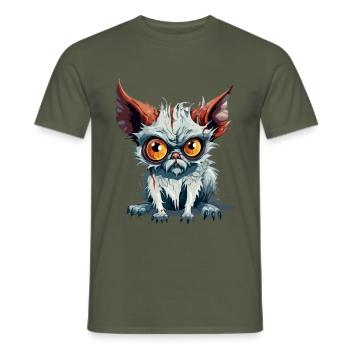 Ougo the streum - Men's T-Shirt - military green - Front - AI Model Male 178 light (178cm)