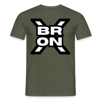 Le BRONX ! - T-shirt homme - vert militaire - Devant - AI Model Male 178 light (178cm)