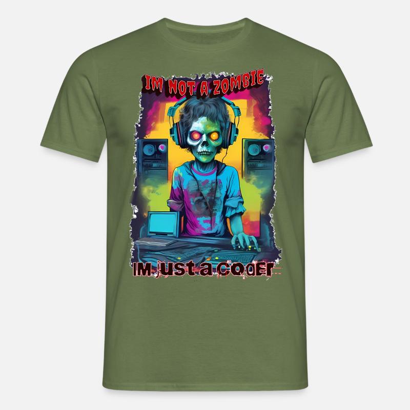 zombie coder - Men's T-Shirt - military green