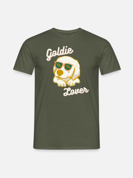 Golden Retriever Goldie Lover - T-shirt homme - vert militaire