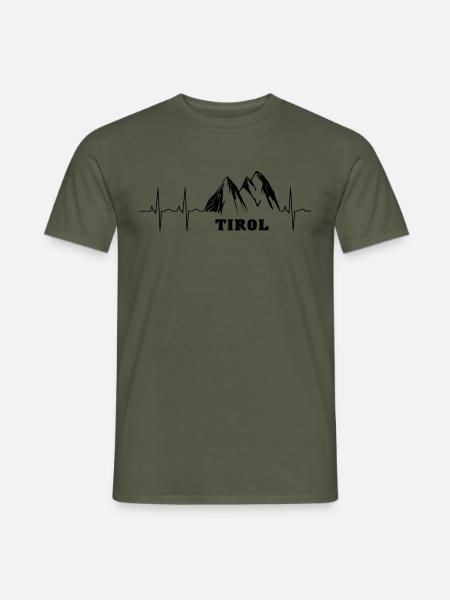 Tirol - Männer T-Shirt - Militärgrün