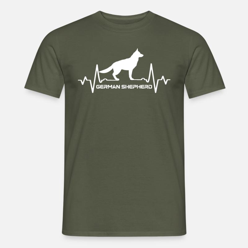 Deutscher Schäferhund - Männer T-Shirt - Militärgrün