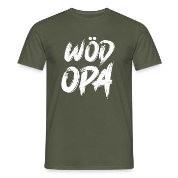 Wöd Opa Österreich Oma tolle Oma beste Oma - Männer T-Shirt - Militärgrün - Vorne - AI Model Male 178 light (178cm)