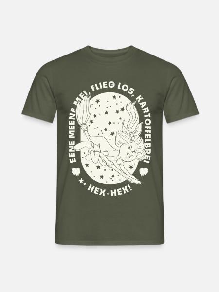 Bibi Blocksberg Design Bibi Auf Kartoffelbrei - Männer T-Shirt - Militärgrün