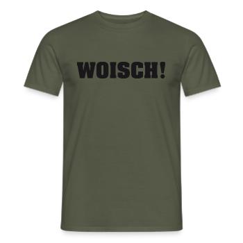 Woisch Spruch Schwäbisch Dialekt lustig Geschenk - Männer T-Shirt - Militärgrün - Vorne - AI Model Male 178 light (178cm)