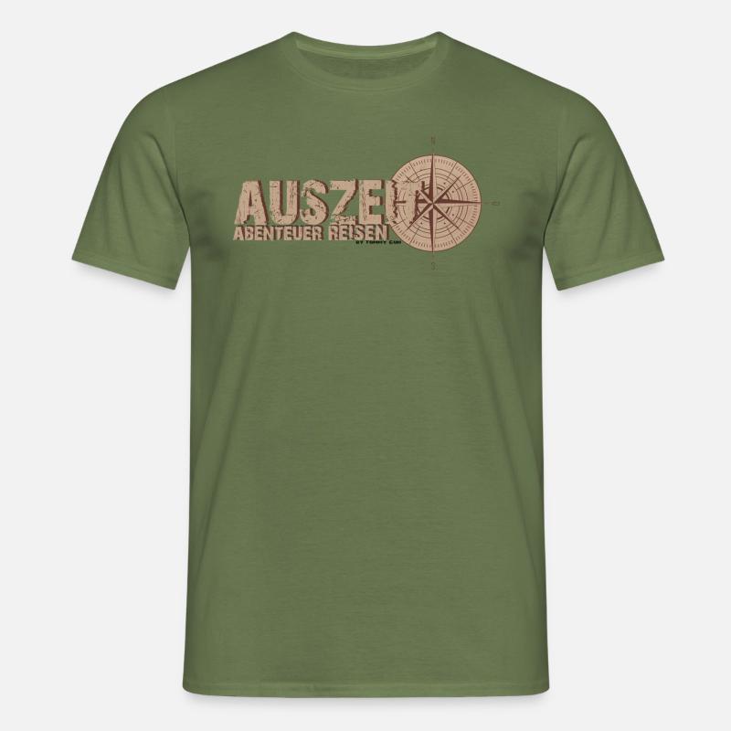 Abenteuer REISEN - Männer T-Shirt - Militärgrün