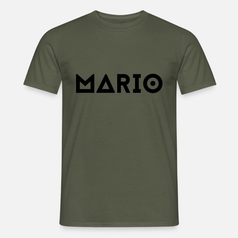 Vorname Mario - Männer T-Shirt - Militärgrün