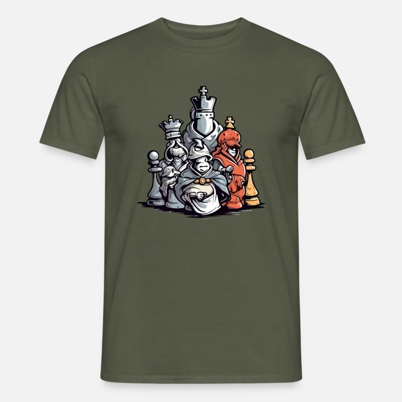 Das Chess Shock Team - Männer T-Shirt - Militärgrün