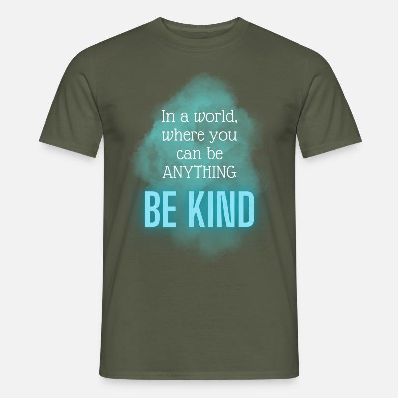 POSITIVE EINSTELLUNG MINDSET Motivation - Männer T-Shirt - Militärgrün