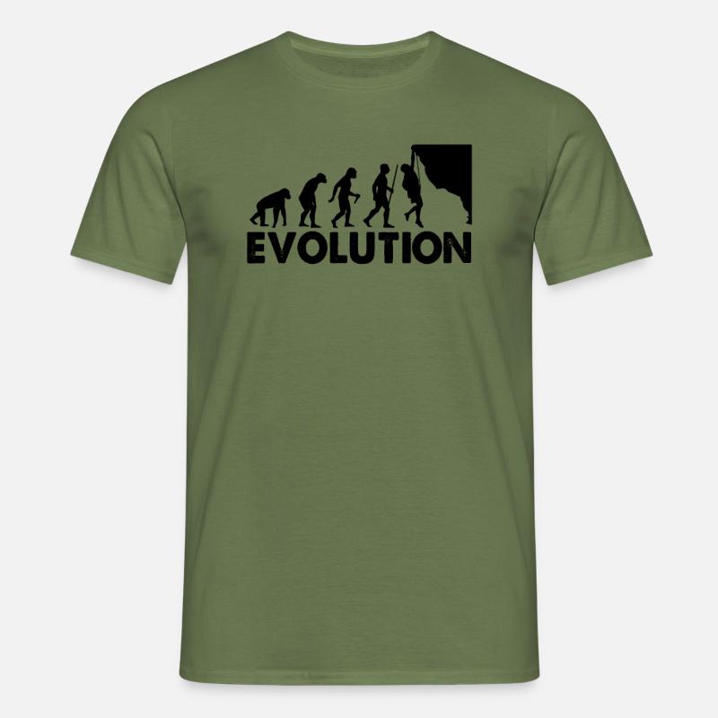 Klettern Evolution Escalade - Männer T-Shirt - Militärgrün