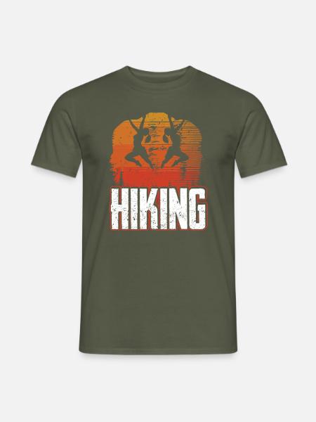 Hiking - Männer T-Shirt - Militärgrün