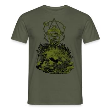 Il est temps d’attraper / nouveau vert 2022 - T-shirt homme - vert militaire - Devant - AI Model Male 178 light (178cm)