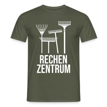 Rechenzentrum - Männer T-Shirt - Militärgrün - Vorne - AI Model Male 178 light (178cm)
