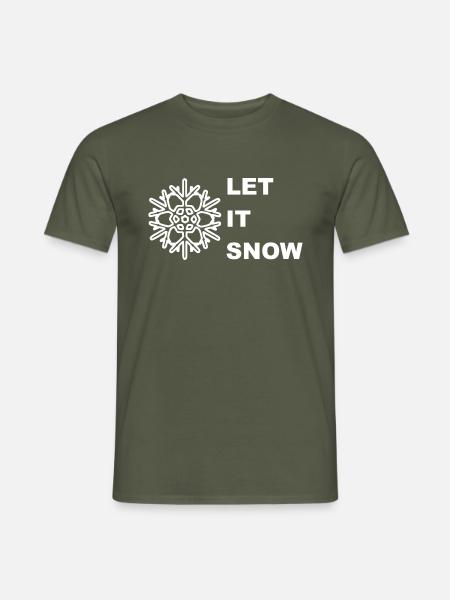 LetItSnow - Männer T-Shirt - Militärgrün