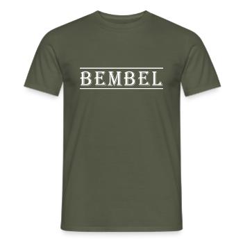 Bembel3 white - Männer T-Shirt - Militärgrün - Vorne - AI Model Male 178 light (178cm)