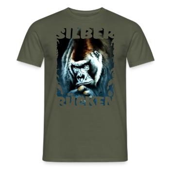Silberrücken2 - Männer T-Shirt - Militärgrün - Vorne - AI Model Male 178 light (178cm)