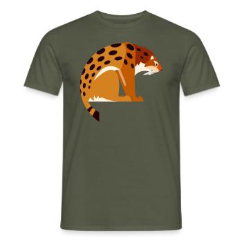 smilodon1 - T-shirt homme - vert militaire - Devant - AI Model Male 178 light (178cm)