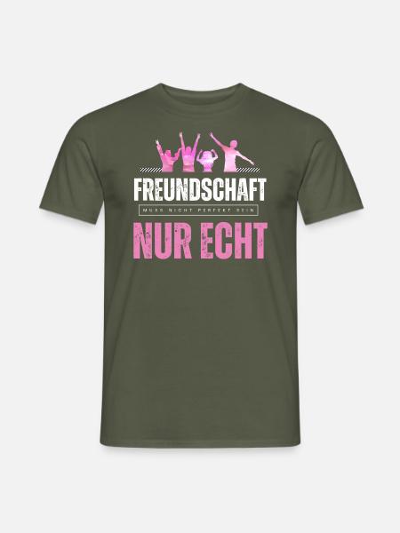 Beste Freunde FREUND Kumpel Kumpels - Männer T-Shirt - Militärgrün