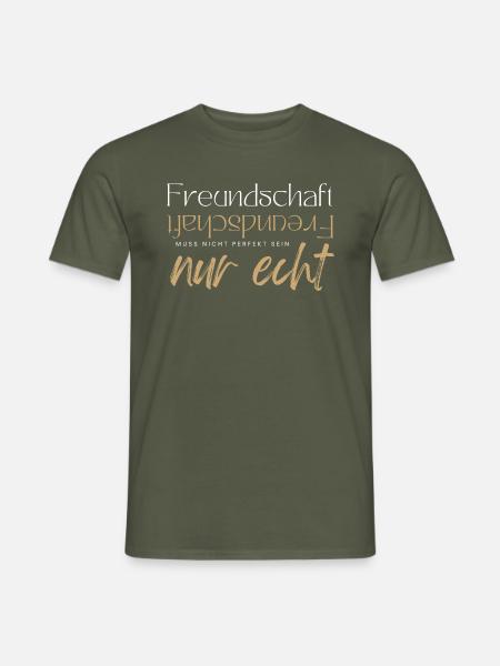 Beste Freunde FREUND Kumpel Kumpels - Männer T-Shirt - Militärgrün