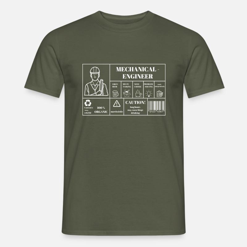 Mechanical Engineer - Männer T-Shirt - Militärgrün