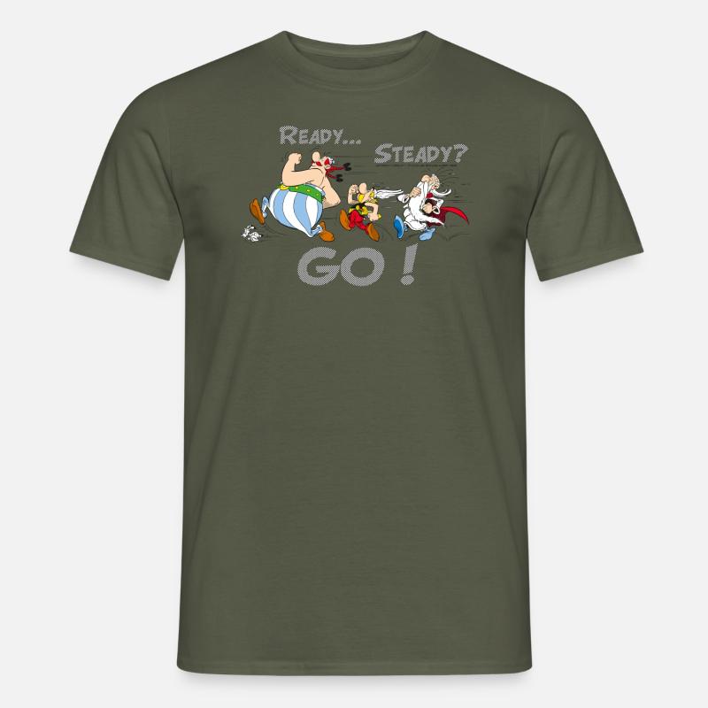 Asterix & Obelix - What Doesn't Kill You - Mænd T-shirt - armygrøn