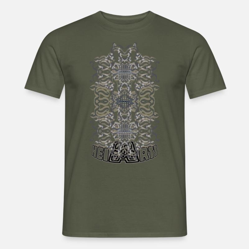 Abstract No. 59 (designed by HeiArts) - Männer T-Shirt - Militärgrün