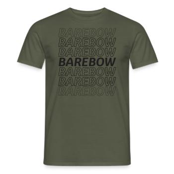 Barebow - Men's T-Shirt - military green - Front - AI Model Male 178 light (178cm)