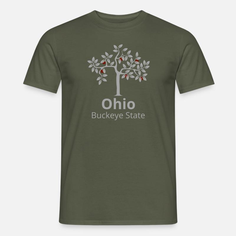 Ohio - Buckeye State - Männer T-Shirt - Militärgrün
