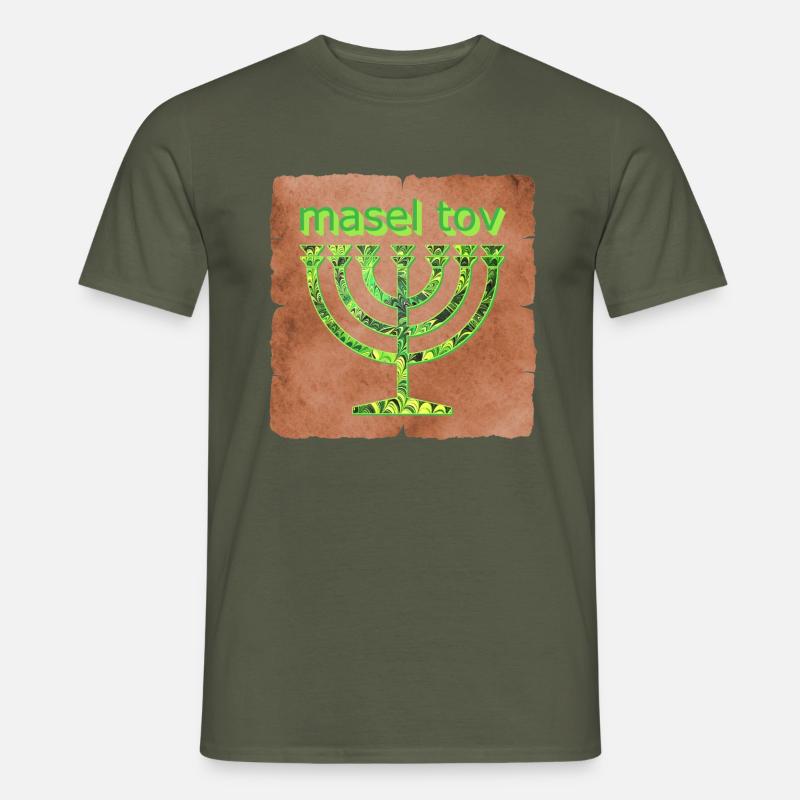 masel tov e 35 - Männer T-Shirt - Militärgrün