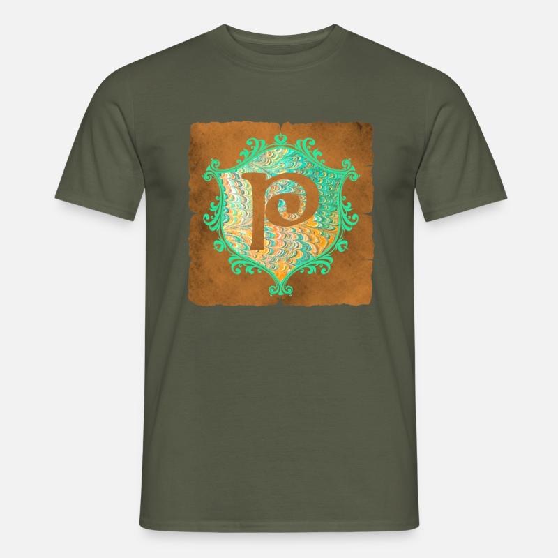 e 36 p - Männer T-Shirt - Militärgrün