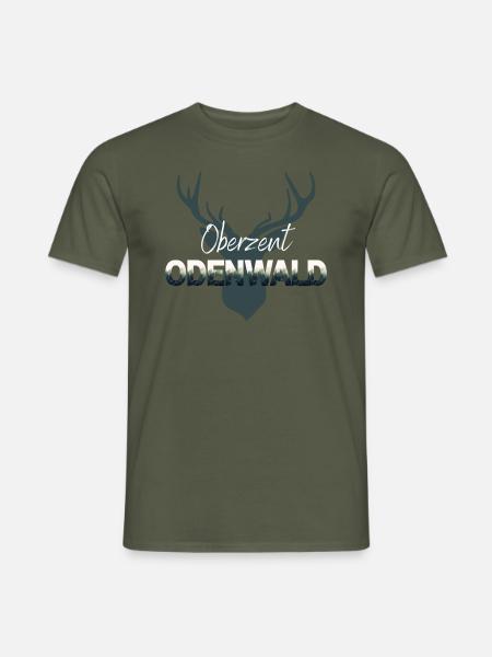 Oberzent Odenwald - Männer T-Shirt - Militärgrün