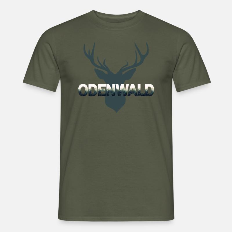 Odenwald neutral - Männer T-Shirt - Militärgrün