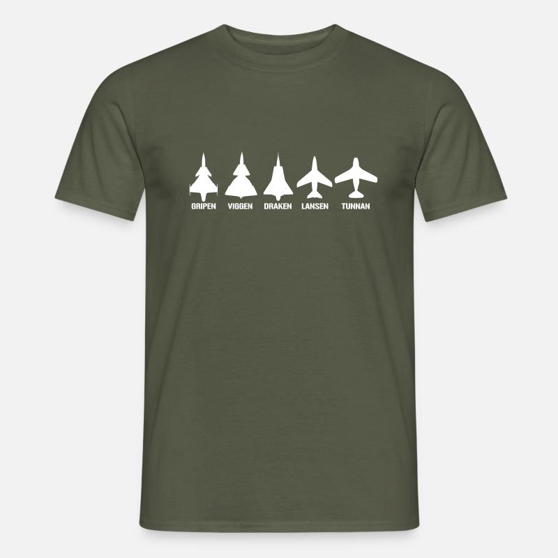 Flygvapnet - T-shirt herr - Militärgrön