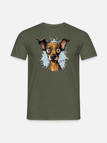 Ugly Dogz - Motiv 4 - Männer T-Shirt - Militärgrün