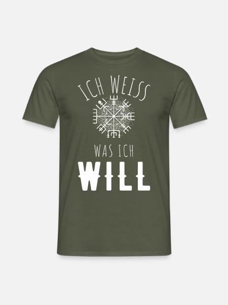 Wegweiser MOTIVATION - VEGVISIR - Männer T-Shirt - Militärgrün