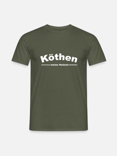 Köthen Anhalt - Männer T-Shirt - Militärgrün