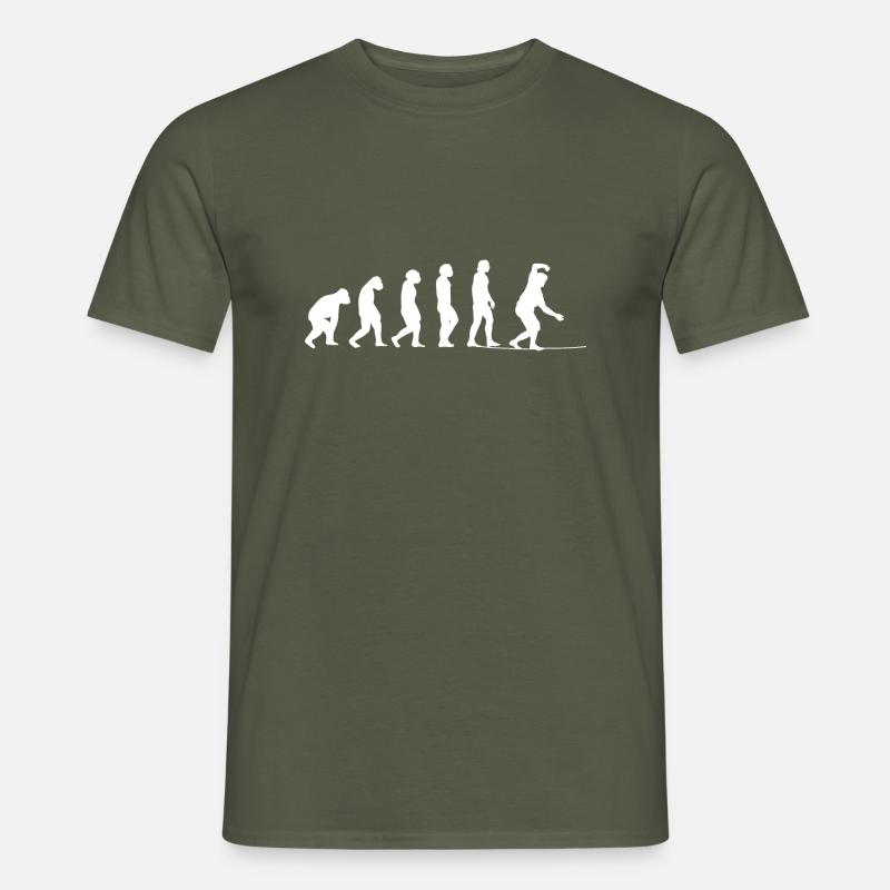 Slackline Geschenk Slackliner Tricklining - Männer T-Shirt - Militärgrün