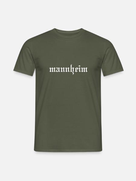 Mannheim Stadt Logo Fans - Männer T-Shirt - Militärgrün