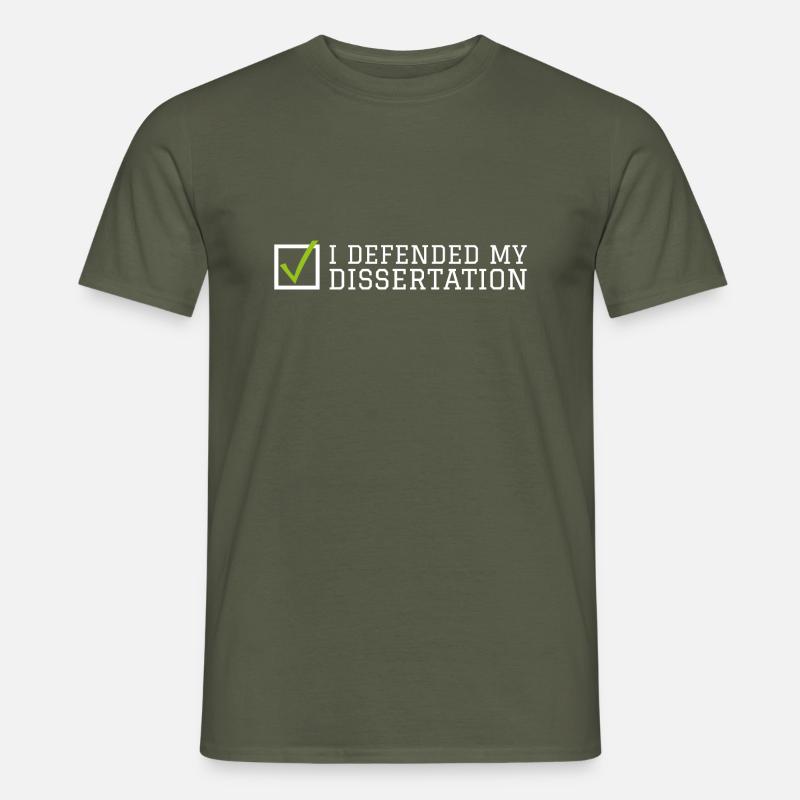 Min afhandling Phd Student Gift - Mænd T-shirt - armygrøn
