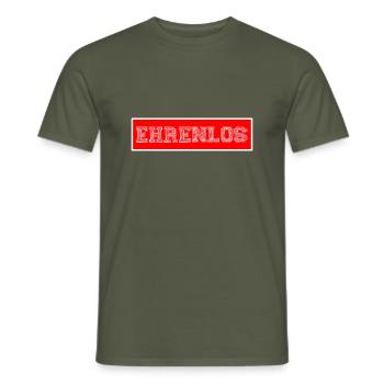 Ehrenlos - Männer T-Shirt - Militärgrün - Vorne - AI Model Male 178 light (178cm)