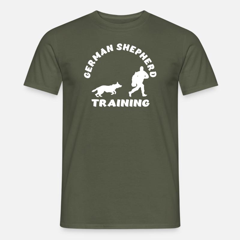 Deutscher Schäferhund - Männer T-Shirt - Militärgrün