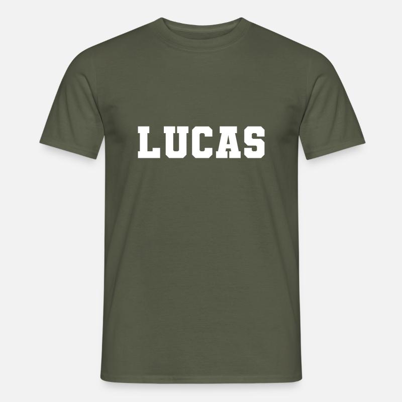 Name - Lucas - Männer T-Shirt - Militärgrün
