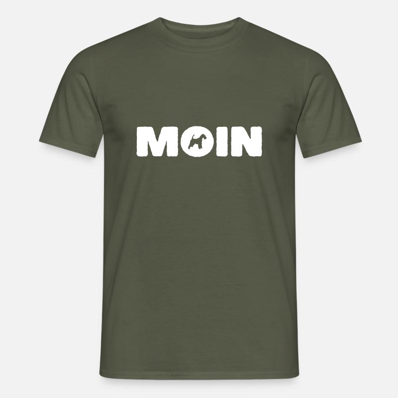 Moin - Wirehaired Fox Terrier - Men’s T-shirt - military green
