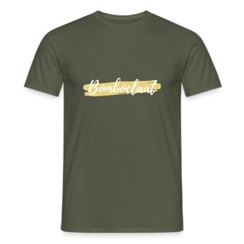 Bomboclaat - T-shirt homme - vert militaire - Devant - AI Model Male 178 light (178cm)