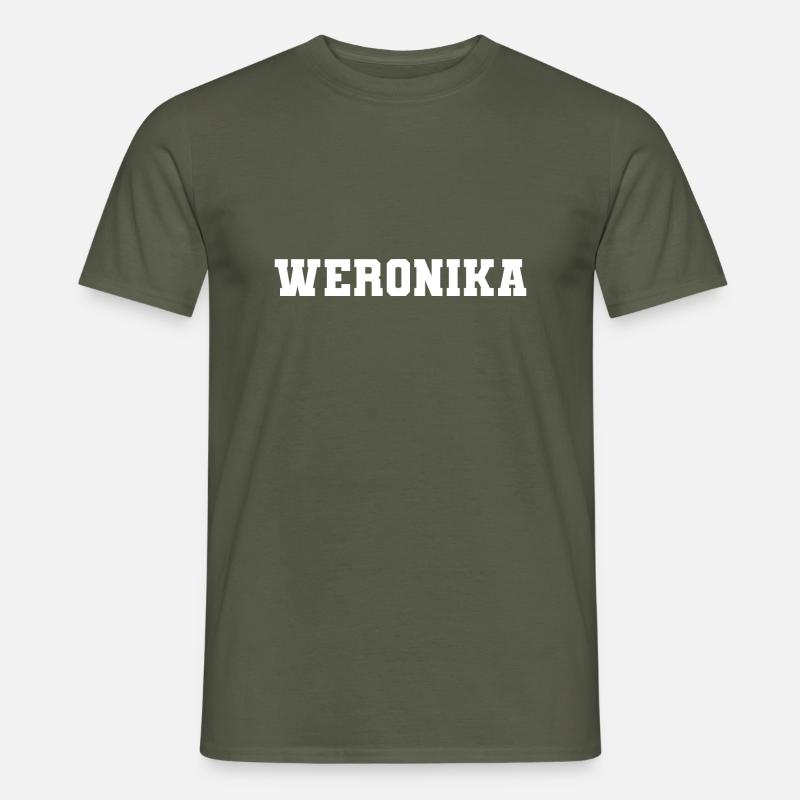Name - Weronika - Männer T-Shirt - Militärgrün