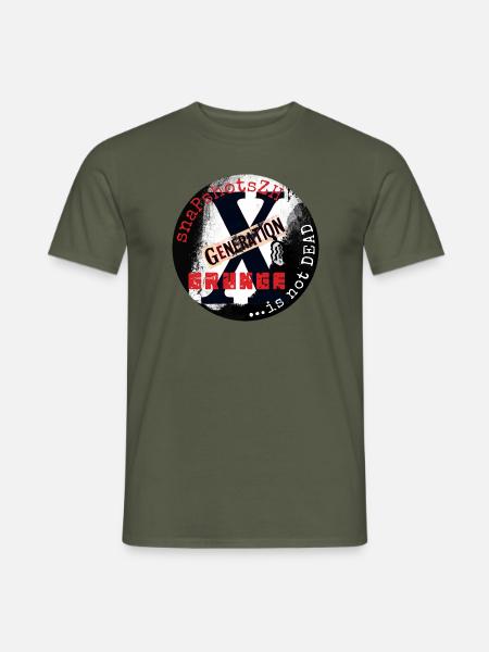 Grunge - Männer T-Shirt - Militärgrün