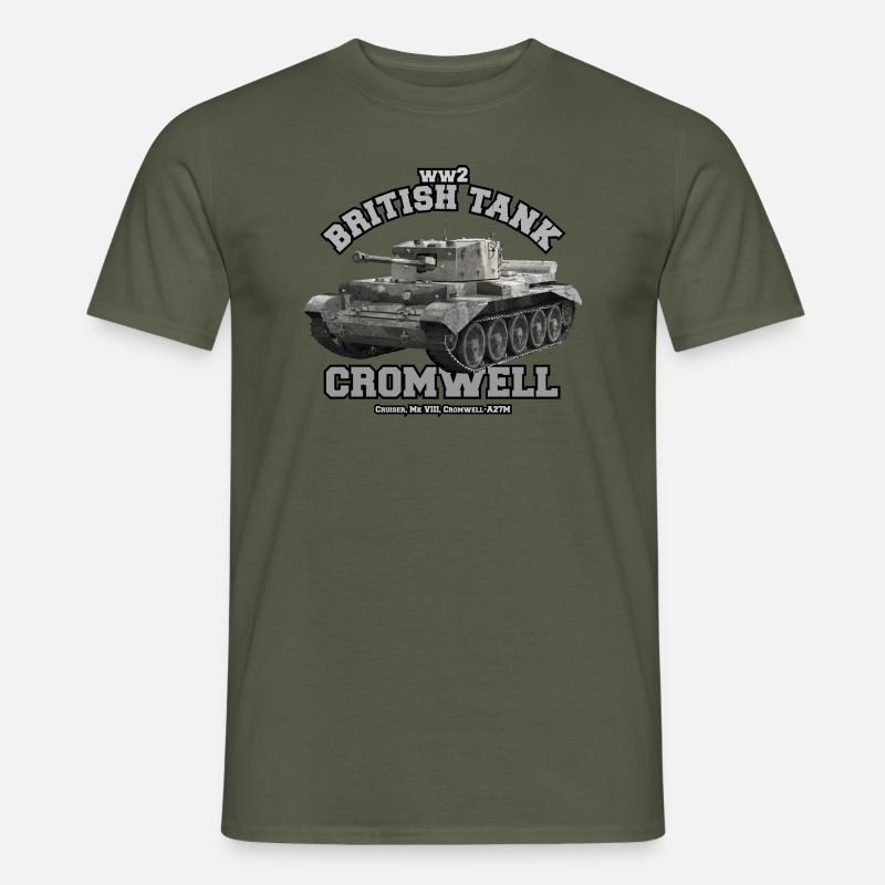 Britischer mittlerer Panzer - Cromwell - Männer T-Shirt - Militärgrün