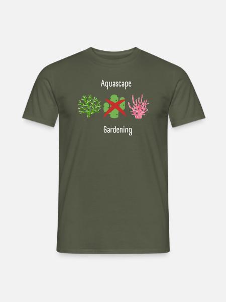 Aquascape - Männer T-Shirt - Militärgrün